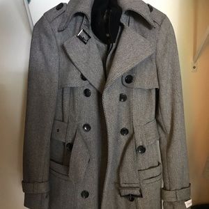 CalvinKlein wool winter trench coat